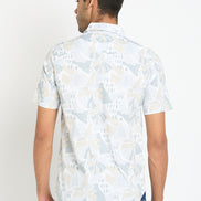 Light Grey Floral Print Shirt