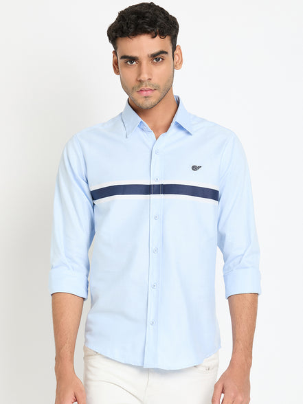 Light Blue Striped Shirt