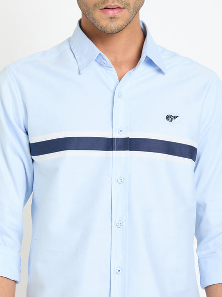Light Blue Striped Shirt