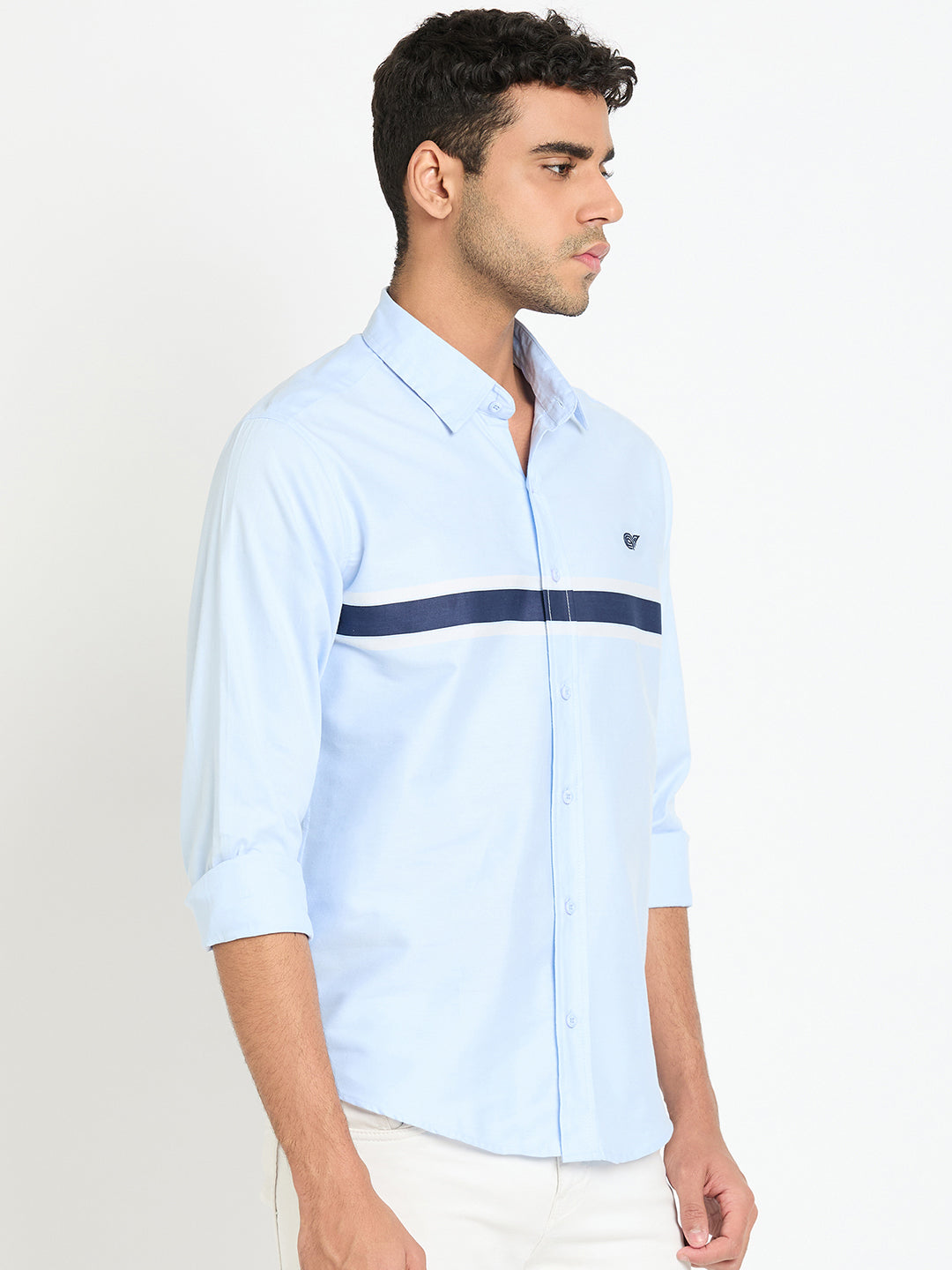 Light Blue Striped Shirt