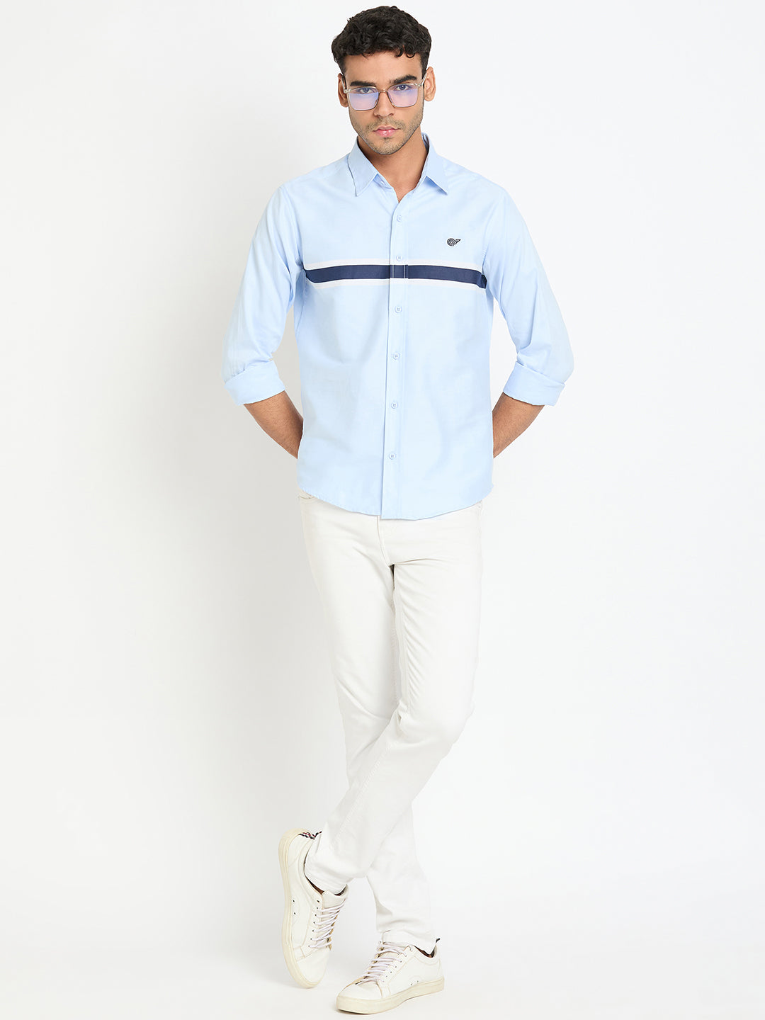 Light Blue Striped Shirt