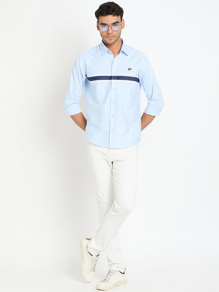 Light Blue Striped Shirt
