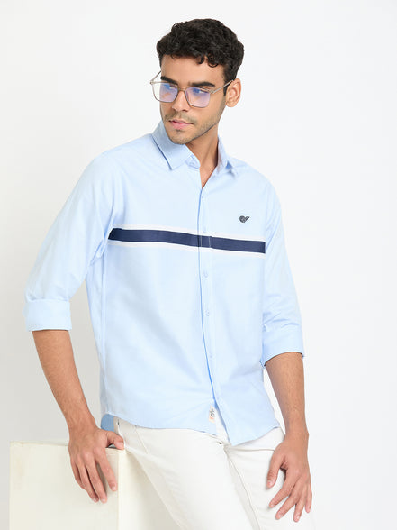 Light Blue Striped Shirt