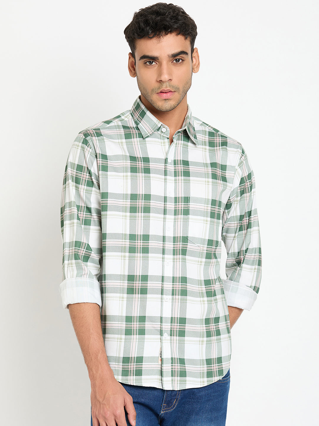 Green Checked Shirt