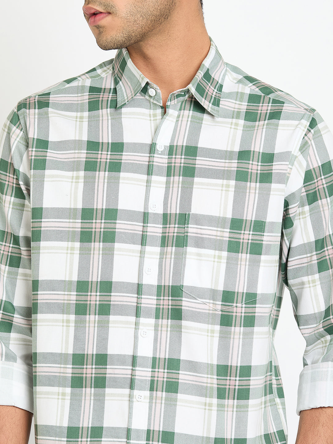 Green Checked Shirt