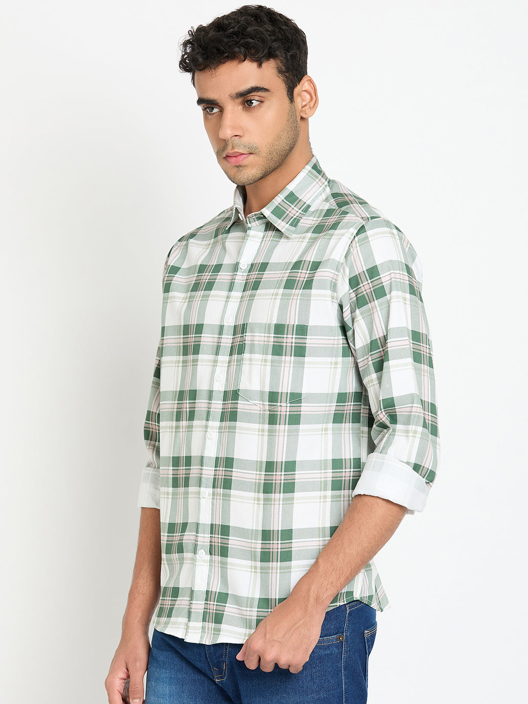 Green Checked Shirt
