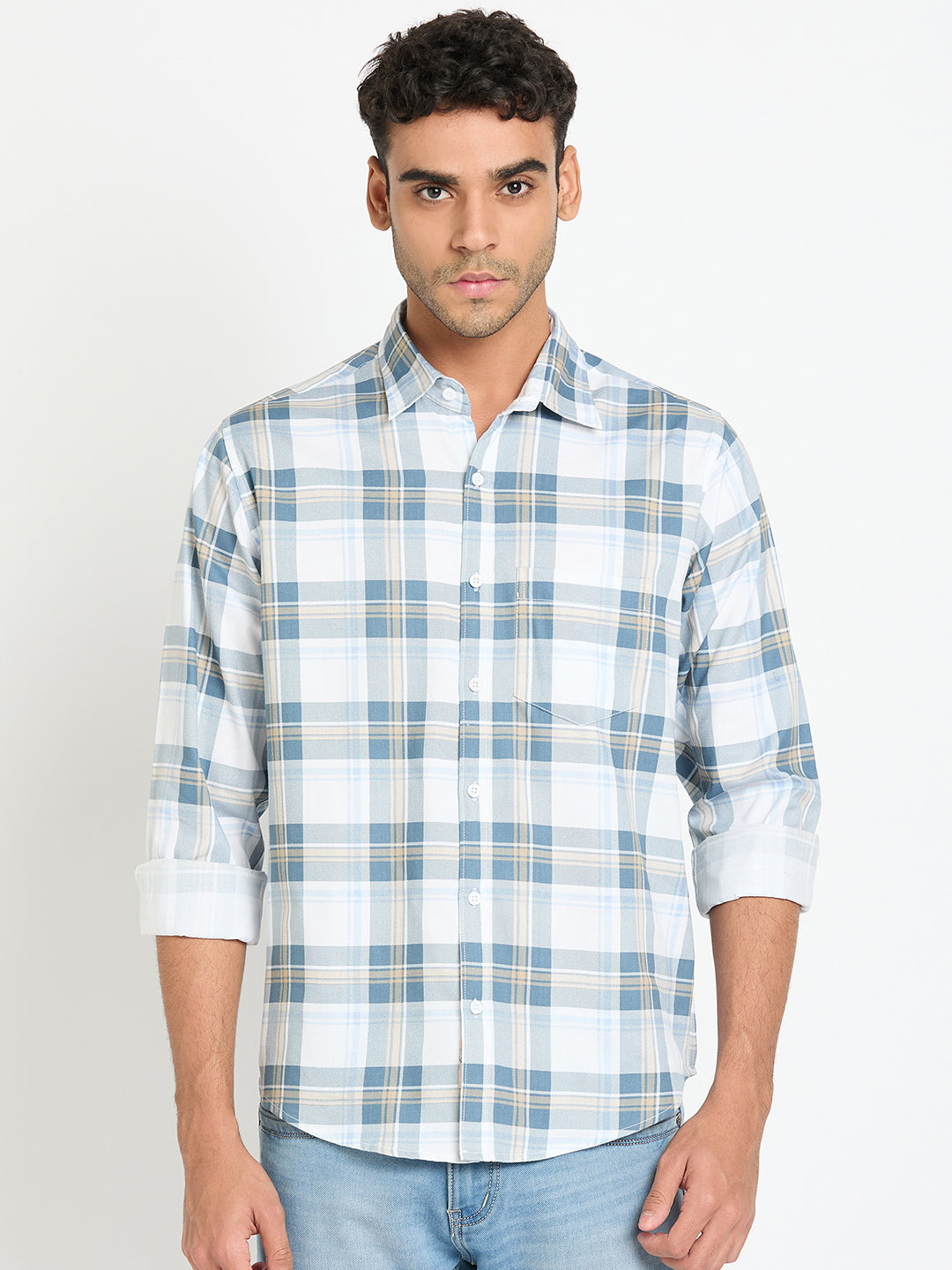 Blue Checked Shirt