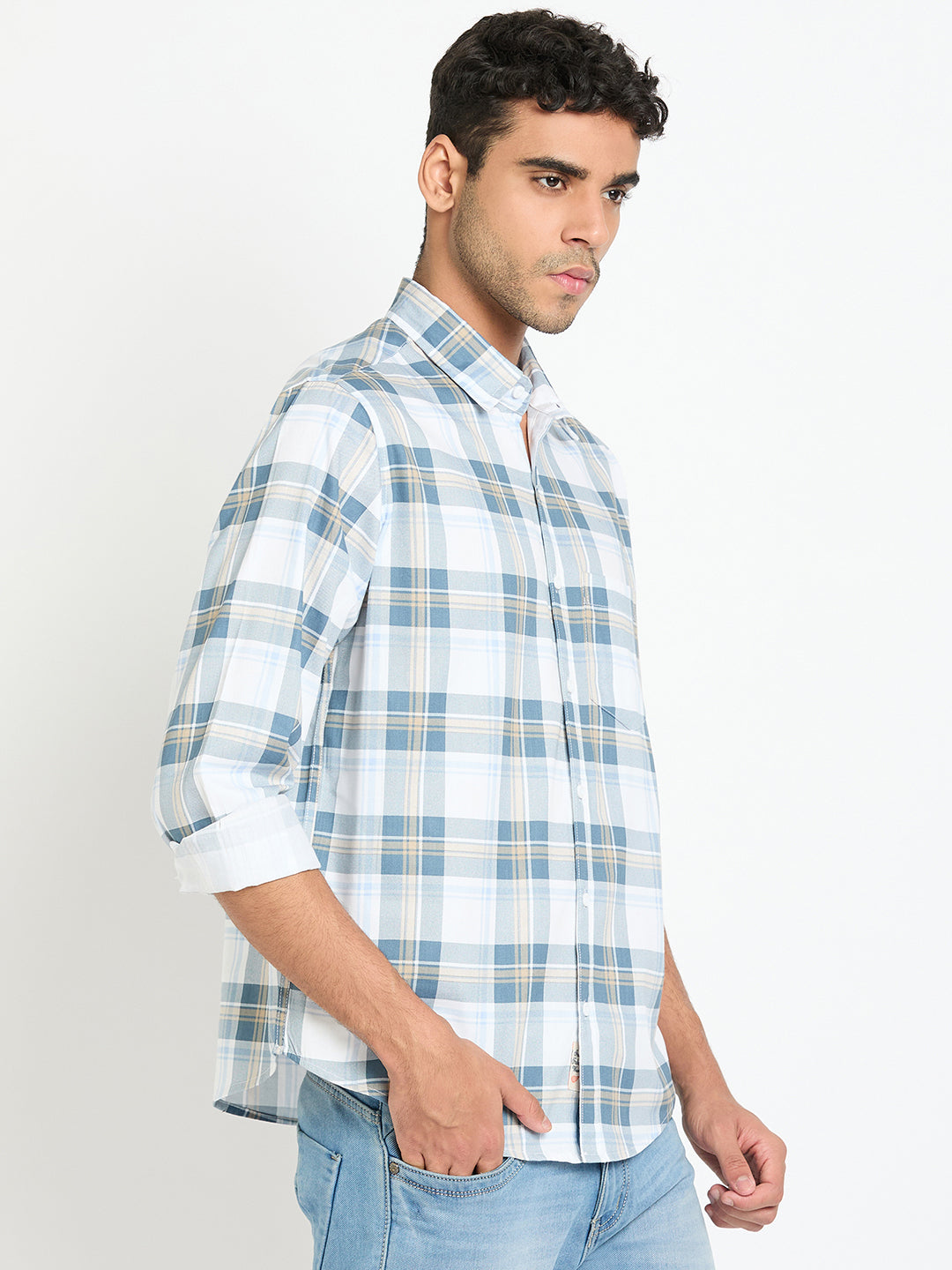 Blue Checked Shirt