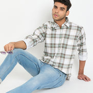 Olive Checked Shirt