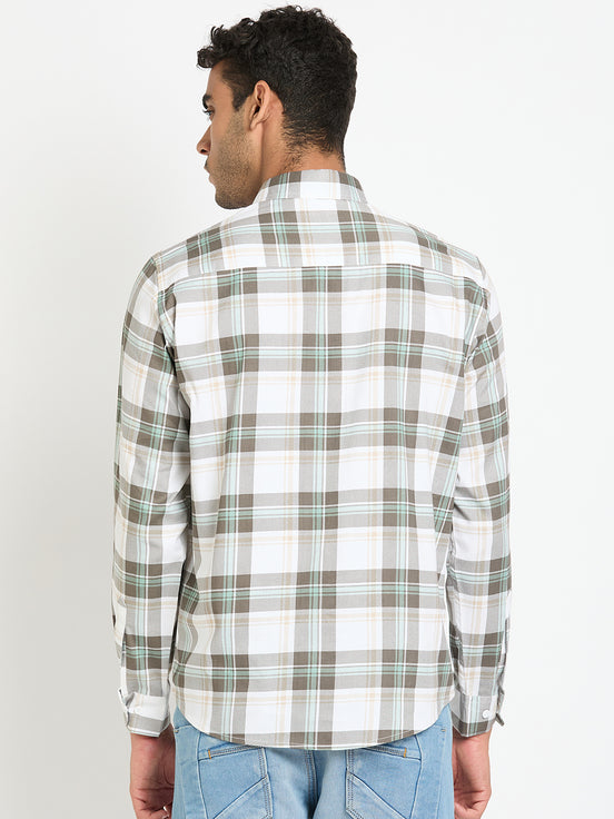 Olive Checked Shirt