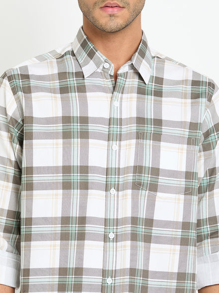 Olive Checked Shirt