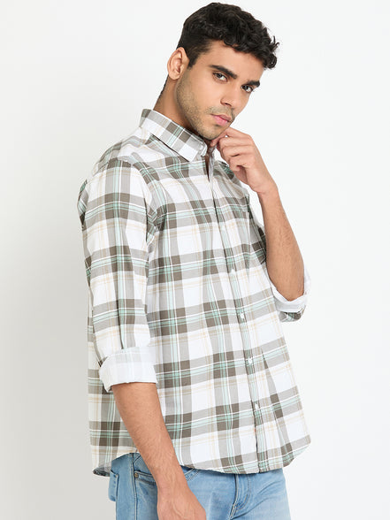 Olive Checked Shirt