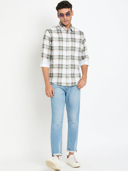 Olive Checked Shirt