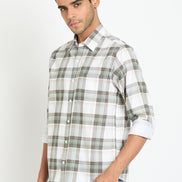 Olive Checked Shirt