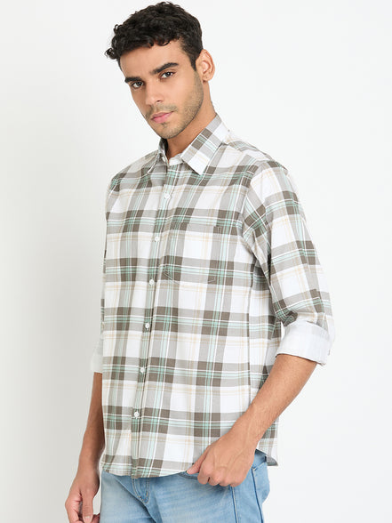 Olive Checked Shirt
