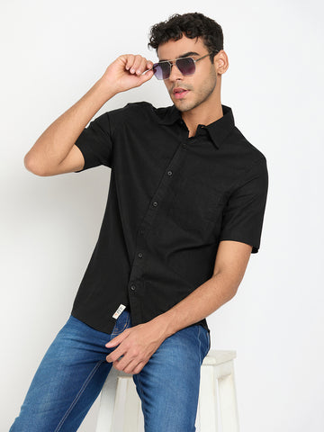 Black Solid Shirt