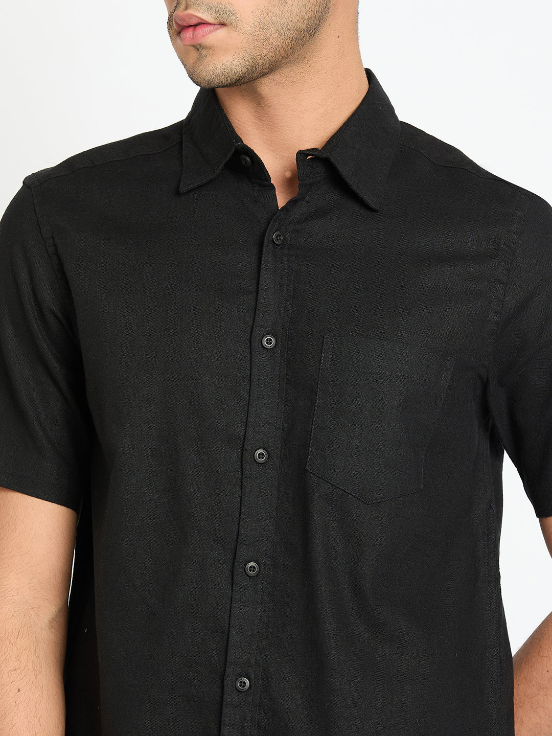 Black Solid Shirt