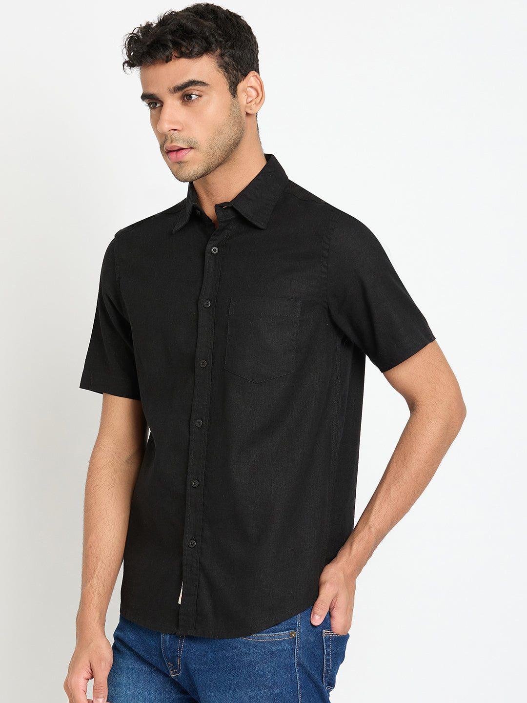 Black Solid Shirt