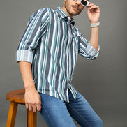 Club York Men Blue Shirt