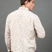 Peach Printed Shirt