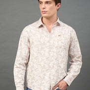 Peach Printed Shirt