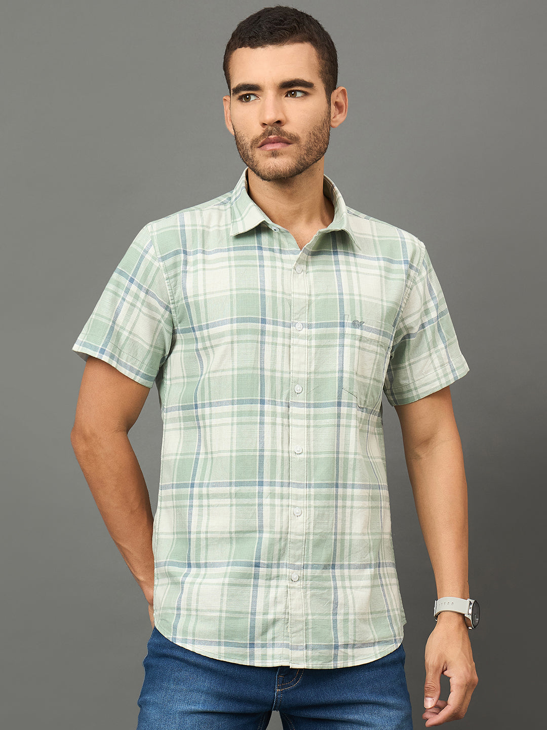 Club York Men Green Shirt