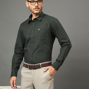 Club York Men Dark Green Shirt