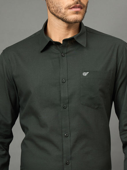 Club York Men Dark Green Shirt
