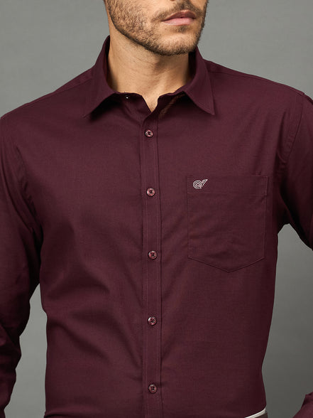 Club York Men Wine Shirt