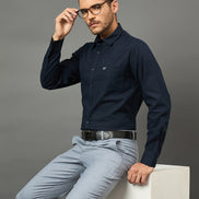 Club York Men Navy Shirt