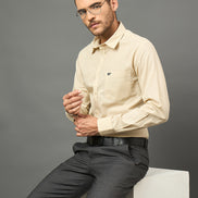 Club York Men Beige Shirt