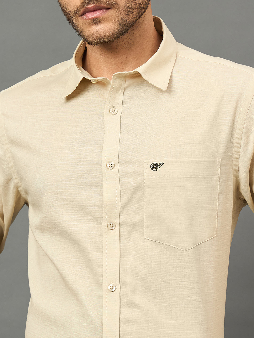 Club York Men Beige Shirt