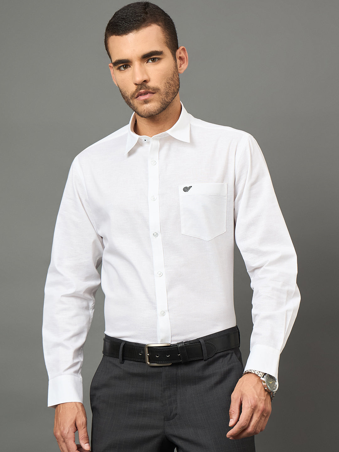 Club York Men White Shirt