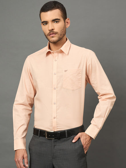 Club York Men Peach Shirt