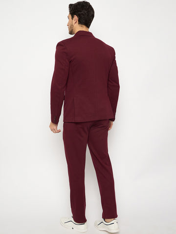 Maroon knitted Suit