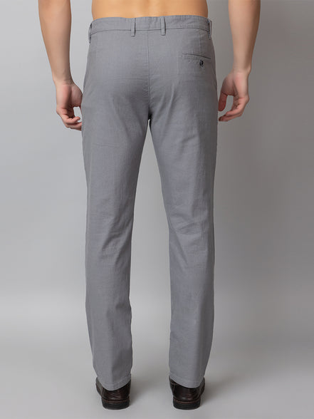 Light Grey Solid Trouser