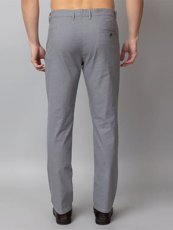 Light Grey Solid Trouser