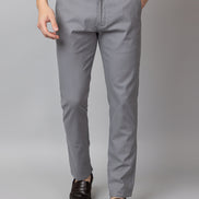 Light Grey Solid Trouser