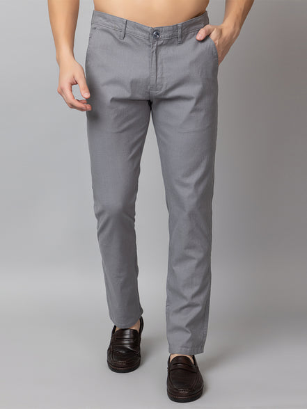 Light Grey Solid Trouser