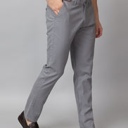 Light Grey Solid Trouser