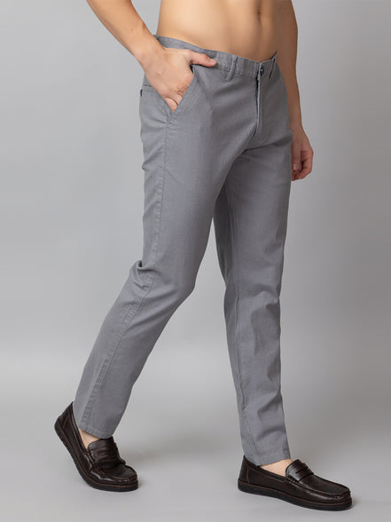 Light Grey Solid Trouser