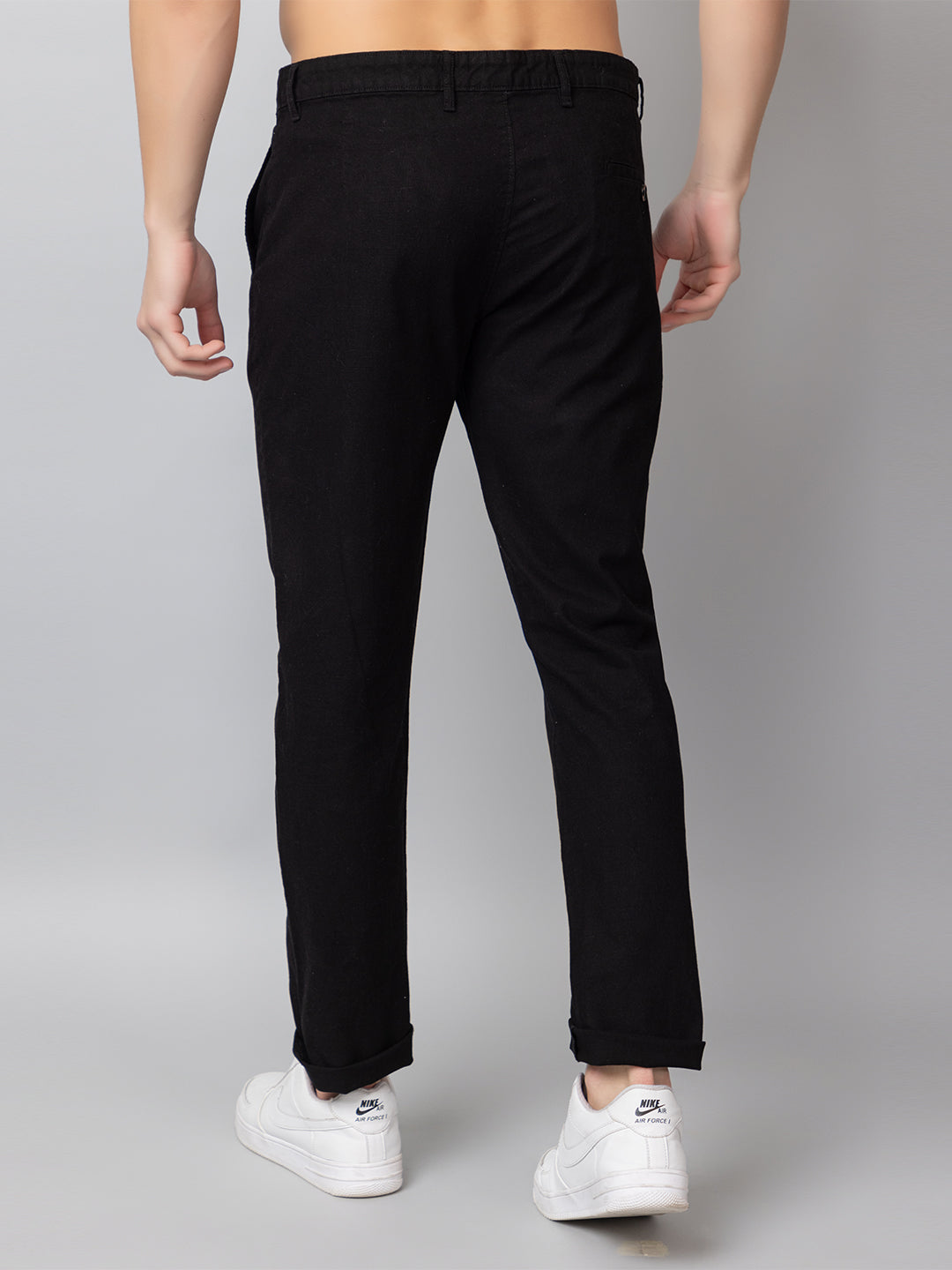 Black Solid Trouser