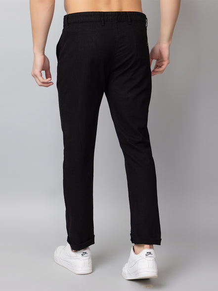 Black Solid Trouser