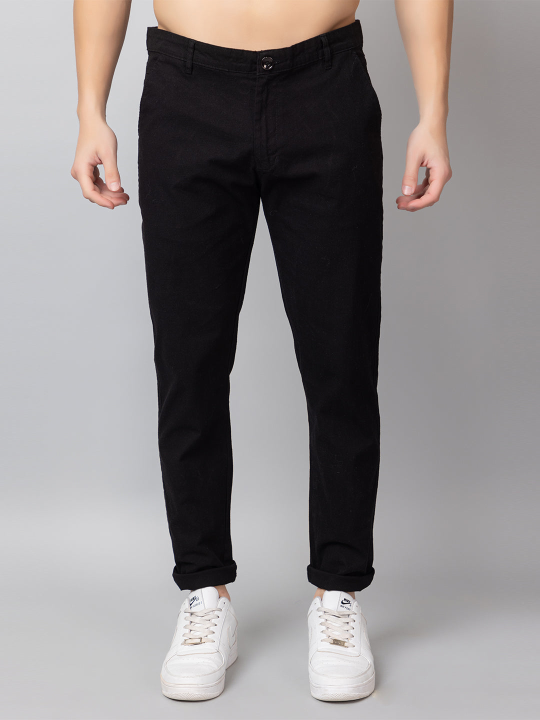 Black Solid Trouser