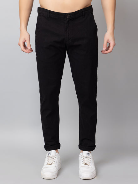 Black Solid Trouser