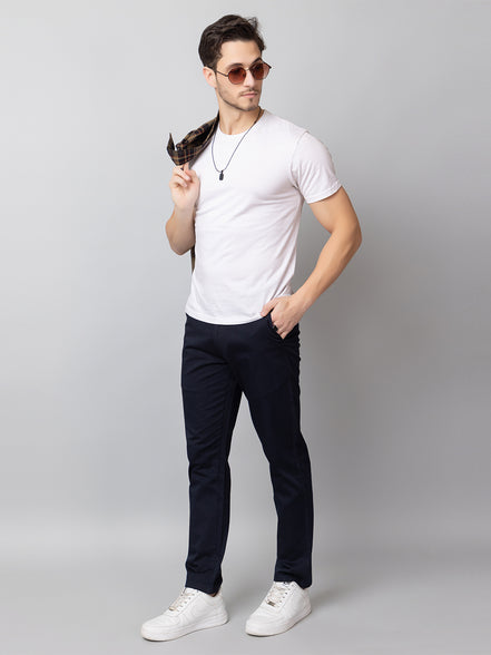 Navy Solid Trouser