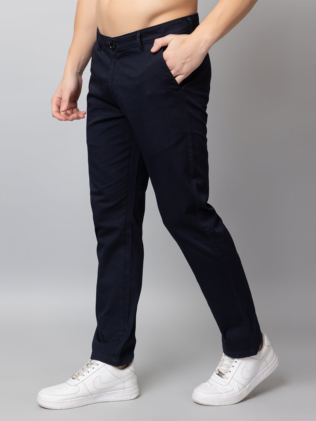 Navy Solid Trouser