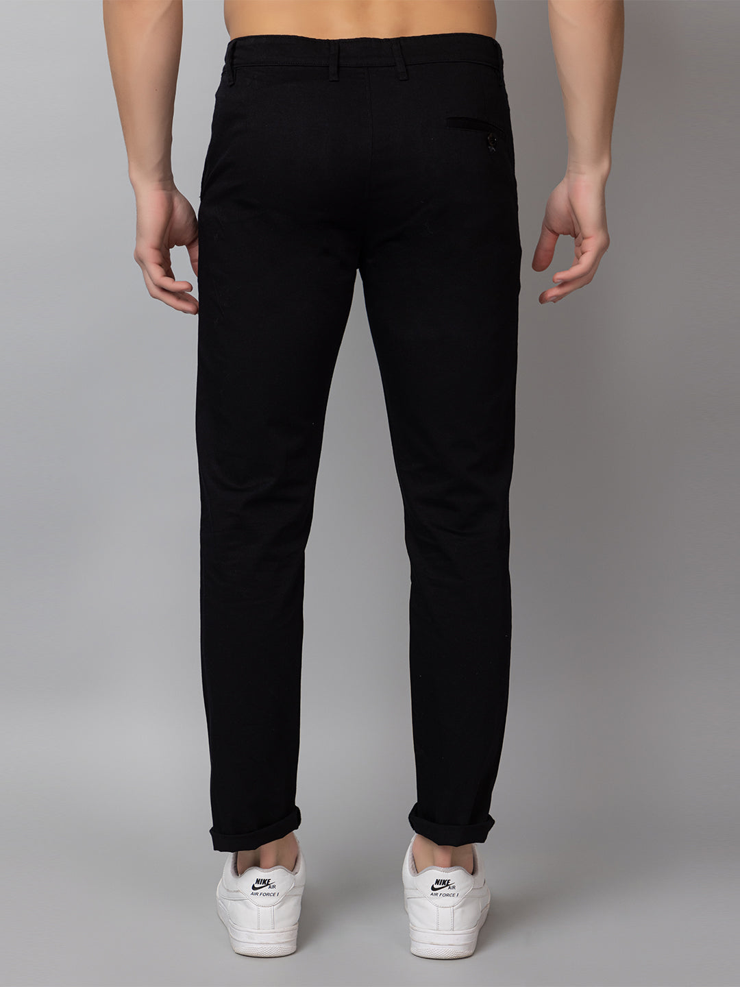 Black Solid Trouser