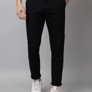Black Solid Trouser