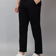 Black Solid Trouser